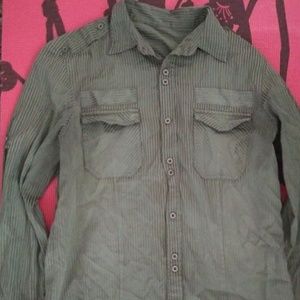 Olive Green Dress Shirt